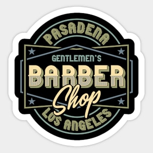 Pasadena Gentleman's Barber Shop Sticker